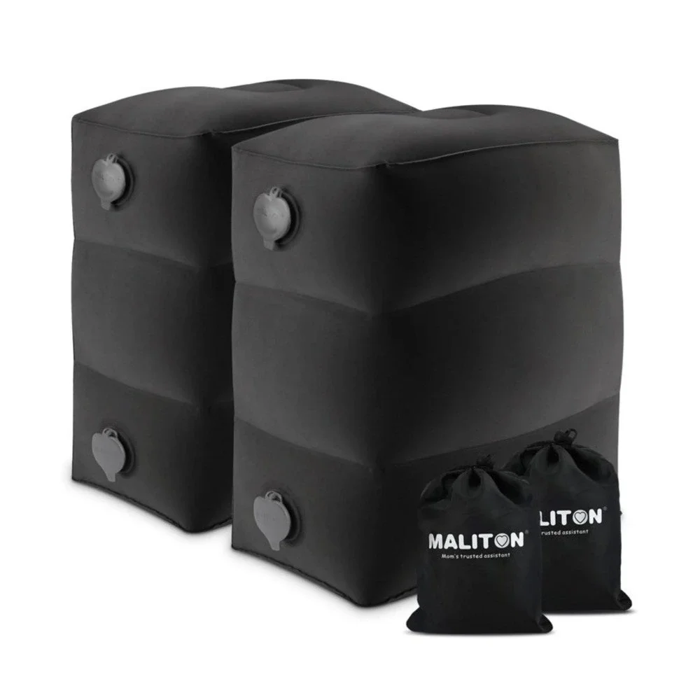 Maliton Inflatable‎ Foot Rest Pillow for Air Travel, Toddler Airplane Travel Car